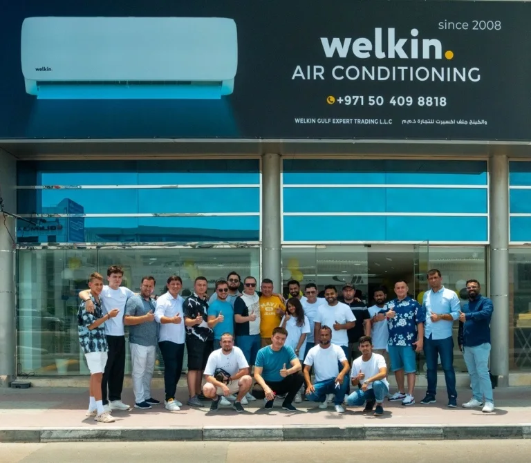 The Welkin team in a photograph from the brand presentation